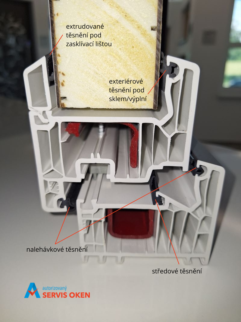 Těsnění u plastového okna